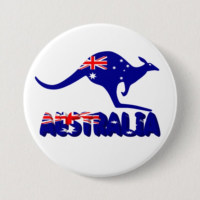 Australia 7.5 Cm Round Badge (Front)