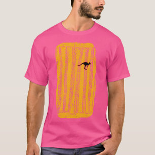 Australia Aboriginal Drum Kangaroo Pattern T-Shirt