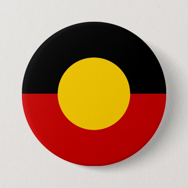 Australia Aboriginal Flag 7.5 Cm Round Badge (Front)
