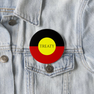 australia aboriginal flag  7.5 cm round badge