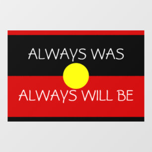 australia aboriginal flag  window cling