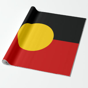 Australia Aboriginal Flag Wrapping Paper