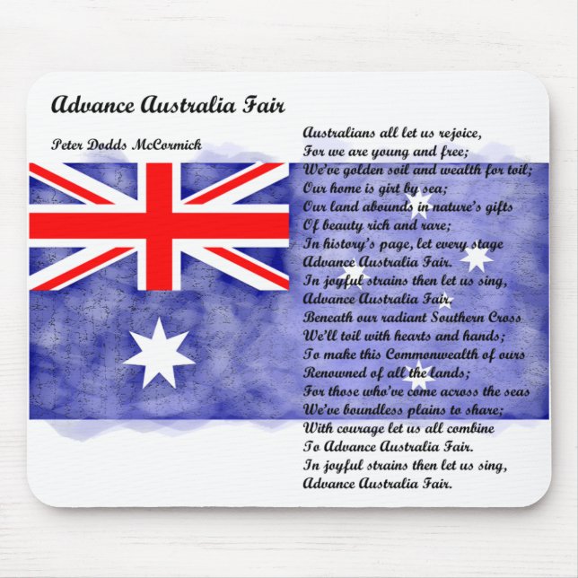 Australia - Advance Australia Fair Mouse Mat (Front)