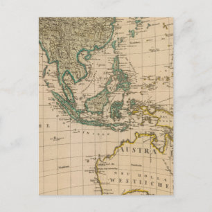 Australia and Asia Postcard