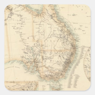 Australia and New Zealand Square Sticker