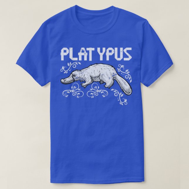 Australia Animal Aussie Zoo Keeper Platypus T-Shirt (Design Front)