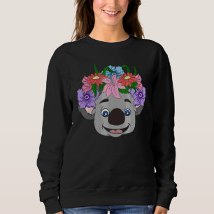 Australia Animal Garden Flowers Aussie Cute Koala Sweatshirt