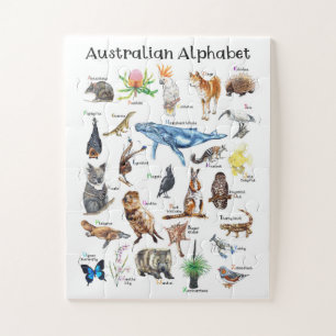 Australia Animals Alphabet Jigsaw Puzzle