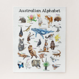 Australia Animals Alphabet Jigsaw Puzzle