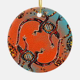 AUSTRALIA ART CERAMIC TREE DECORATION