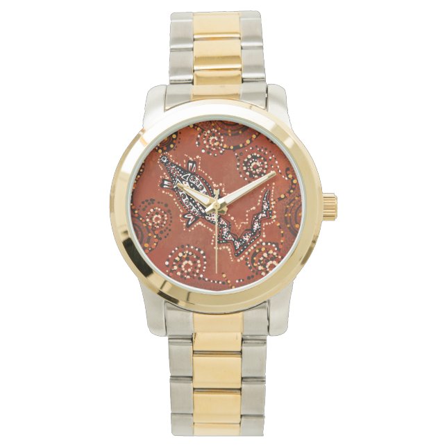 AUSTRALIA ART CROCODILE  WATCH (Front)