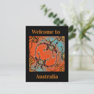 AUSTRALIA ART POSTCARD