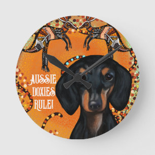 AUSTRALIA ART                   ROUND CLOCK