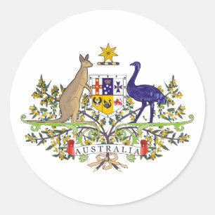 Australia, Australia Classic Round Sticker