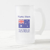 Australia Australian Flag Blue Personalised