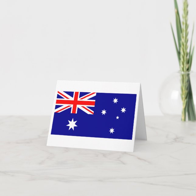 Australia (Australian) Flag Card (Front)