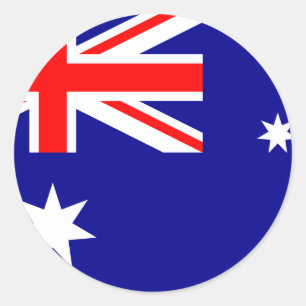 Australia (Australian) Flag Classic Round Sticker