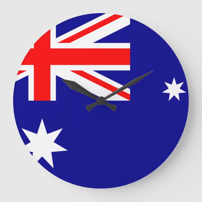 Australia (Australian) Flag Large Clock (Front)