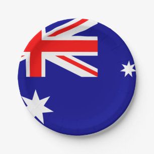 Australia (Australian) Flag Paper Plate