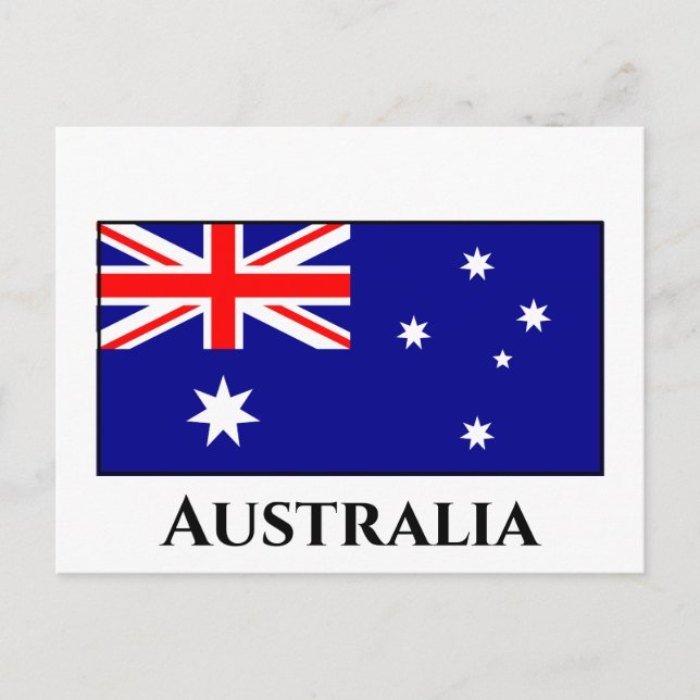 Australia (Australian) Flag Postcard (Front)