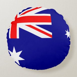 Australia (Australian) Flag Round Cushion