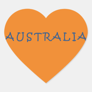 Australia Australian Heart Sticker