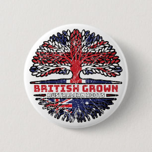 Australia Australian Uk United Kingdom British 6 Cm Round Badge