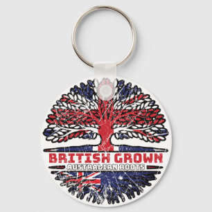Australia Australian Uk United Kingdom British Key Ring