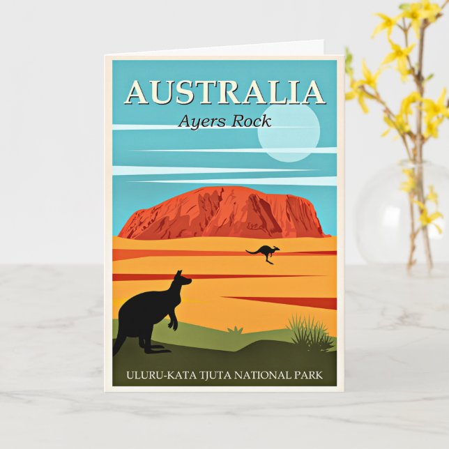 Australia, Ayers Rock, Card (Yellow Flower)