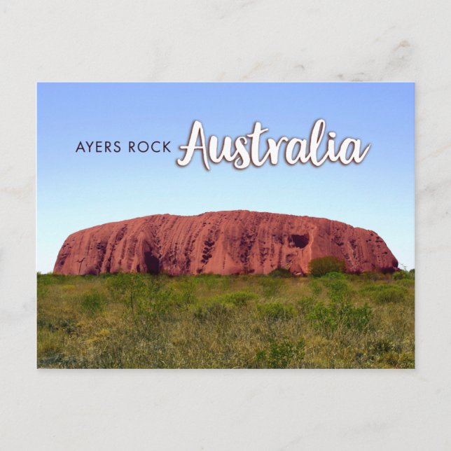 australia ayers rock postcard (Front)