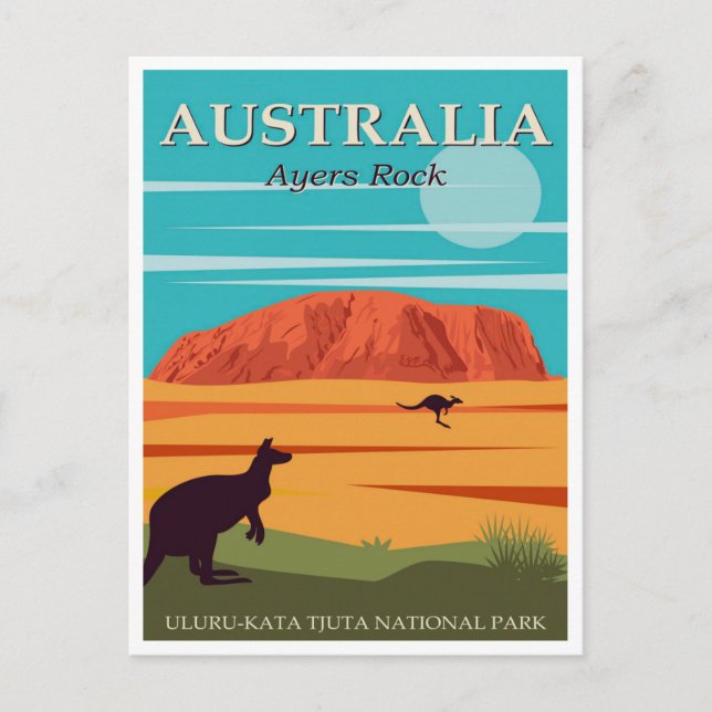 Australia Ayers Rock, Uluru-Kata Tjuta National Postcard (Front)