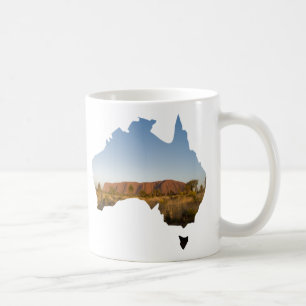 Australia Ayers Rock Uluru Landscape Photo Shape Coffee Mug