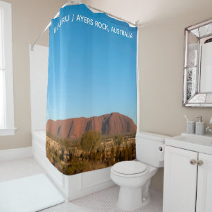 Australia Ayers Rock Uluru Outback Landscape Shower Curtain