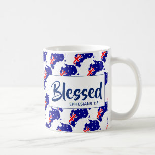 AUSTRALIA  Blessed Christian Scripture Coffee Mug