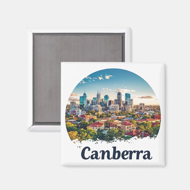 Australia Canberra City Sunset 🌅 Magnet (Front/Back)
