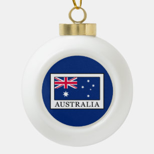 Australia Ceramic Ball Christmas Ornament