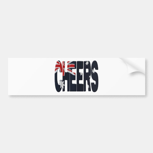 Australia cheers bumper sticker (Front)