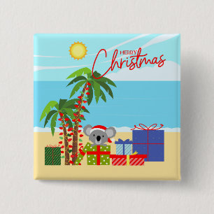 Australia Christmas 15 Cm Square Badge
