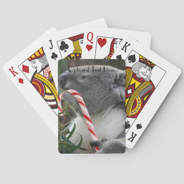 Australia Christmas Koala Bear Playing Cards (Back)