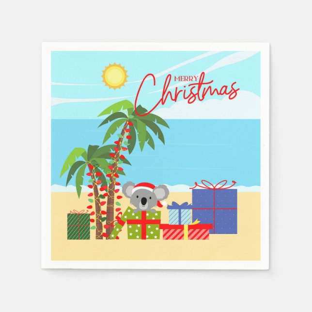 Australia Christmas Napkin (Front)