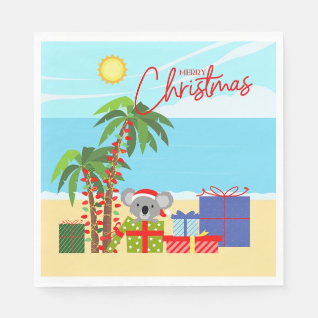 Australia Christmas Napkin (Front)