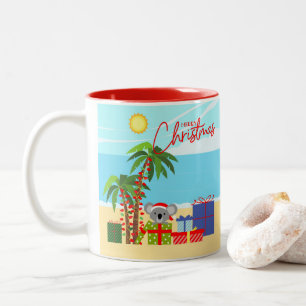 Australia Christmas Two-Tone Coffee Mug