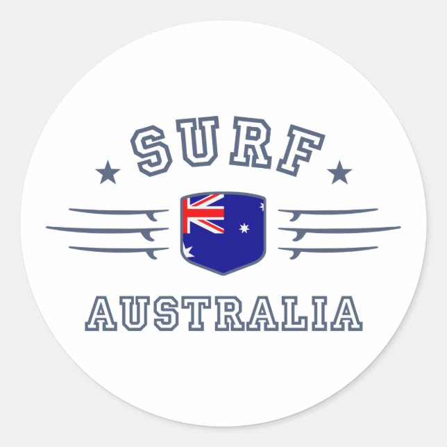 Australia Classic Round Sticker (Front)