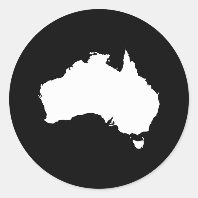 Australia Classic Round Sticker (Front)