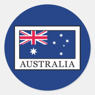 Australia Classic Round Sticker