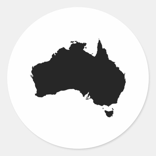 Australia Classic Round Sticker (Front)