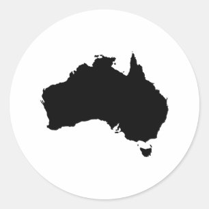 Australia Classic Round Sticker