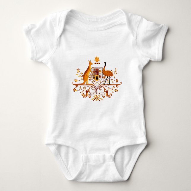 Australia COA Brown Baby Bodysuit (Front)