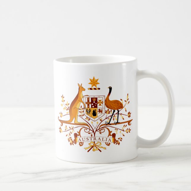 Australia COA Brown Coffee Mug (Right)