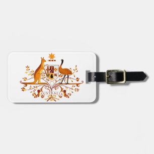 Australia COA Brown Luggage Tag
